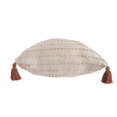 thumbnail image 3 of LR Home White/ Adobe Striped Ombre Farmhouse Flatweave Throw Pillow, 3 of 9