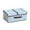 Blue, variant on Decorative Foldable Linen Storage Cube with Lid and Handles for Home Organization and Clothes Storage