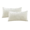 thumbnail image 2 of Home Soft Things Crushed Velvet 2 Piece Throw Pillow Cover Set - Gardenia - 14" x 26", 2 of 7