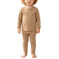 thumbnail image 6 of YWIYIUD Toddler Baby Boys Pajamas Sets Solid Color Long Sleeve Sleepwear Tops and Pants Outfits 2 Piece Soft Thermal Underwear Suit Warm Clothes Set for Fall Winter Baby Boy Outfits 6-7 Years, 6 of 8