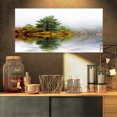thumbnail image 1 of Pine Tree with Reflection - Landscape Photography Canvas Print, 1 of 3