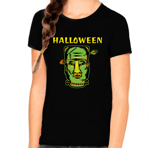 Funny Frankenstein Shirt Funny Halloween T Shirts for Girls Halloween Shirts for Girls Kids Halloween Shirt