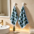 thumbnail image 6 of Christmas Tree Pattern Hand Towels Set Of 2 Soft Absorbent Kitchen Bathroom Dish Towels For Holiday Home Decoration, 6 of 6