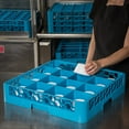 thumbnail image 5 of Carlisle OptiClean 16-Compartment Glass Rack Blue, 19.88" Length x 19.88" Width x 4" Height, Polypropylene | 1 Each, 5 of 9