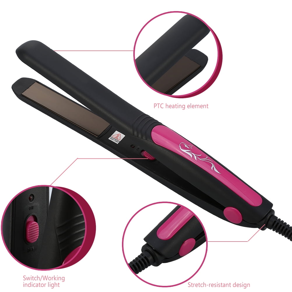 Peahefy Hair Styling Tool,Hair Straightener,Kemei Rapid Heating Ceramic Hair Straightener Straightening Flat Iron Hair Styling Tool