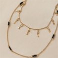 thumbnail image 4 of Collar Xihbxyly Cuentas de Arroz Mujer Estrella de Cinco Puntas Doble, 4 of 6