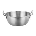thumbnail image 2 of 304 Stainless Steel Mixing Bowl Double Handle Commercial Salad Serving Bowl 4QT Metal Kitchen Utility Bowl, 2 of 7