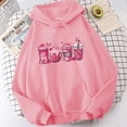 thumbnail image 2 of Sudadera con capucha para mujer con mensaje de concienciación sobre el cáncer de mama, sudadera con capucha para mujer, ropa urbana Harajuku de manga larga, 2 of 5