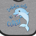 thumbnail image 4 of Inktastic Dolphin-itely the Cutest Boys or Girls Baby Bib, 4 of 4