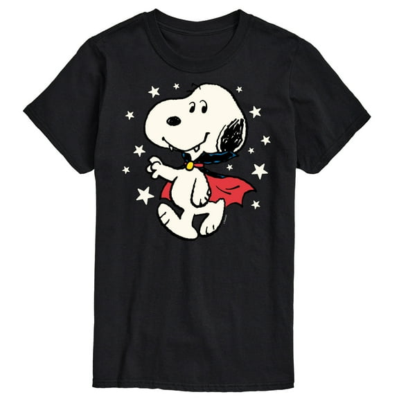 Peanuts - Snoopy Vampire Stars Glow In The Dark - Men's Short Sleeve Grahpic T-Shirt