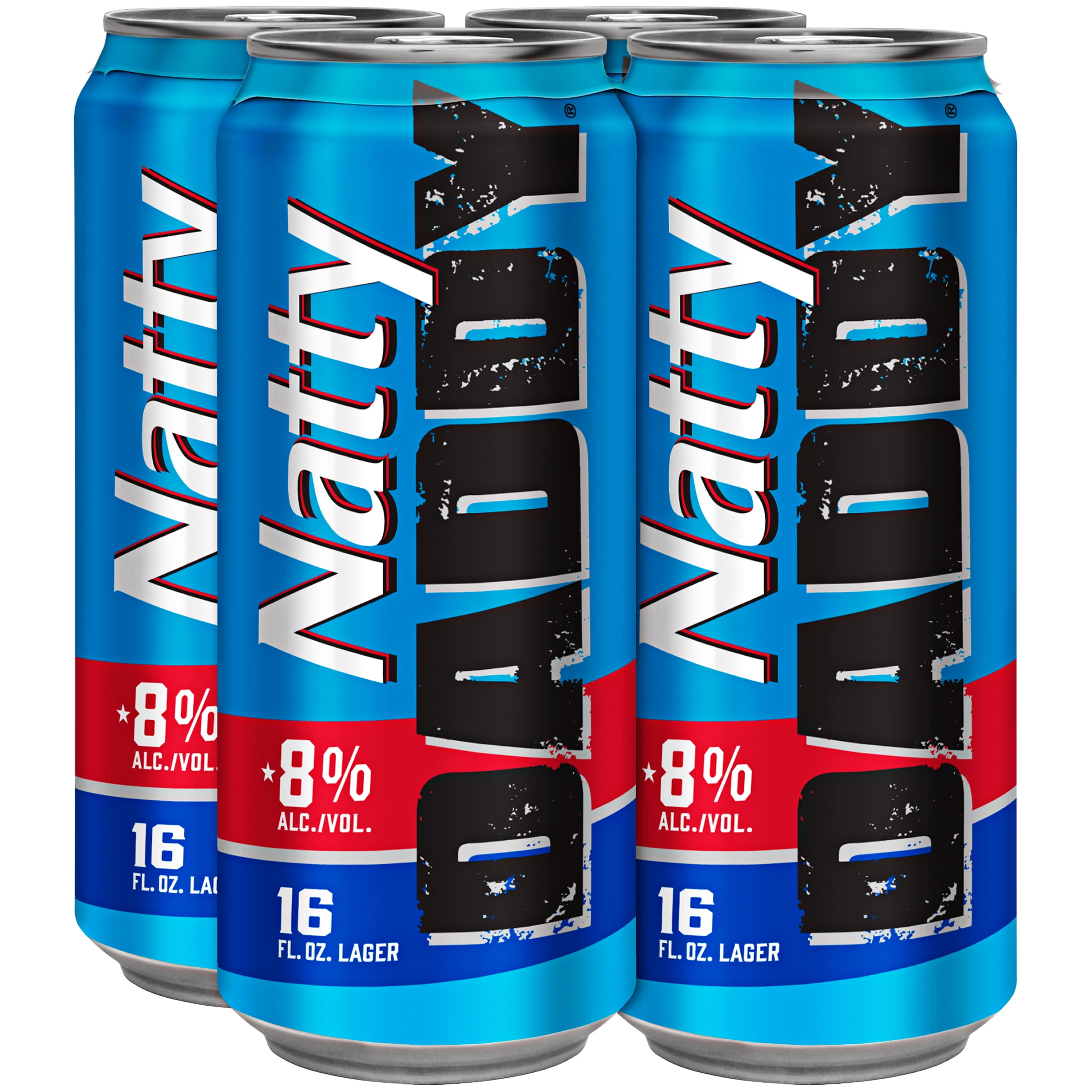 Natty Daddy Beer 4 Pack 16 Fl Oz Cans 8 Abv Walmart Com Walmart Com