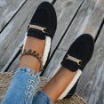 thumbnail image 4 of Wowcloth Women's Solid Color Winter Driving Shoes – Comfortable Fleece Lined Slip-On with Round Toe for Casual Fashion and Warmth, 4 of 8