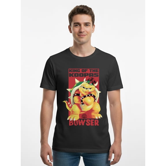 Super Mario, Men's & Big Men's Graphic Tee, Bowser, Sizes XS-3XL