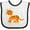 White and Black, variant on Inktastic Tiger Boys or Girls Baby Bib