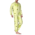 thumbnail image 3 of Kll Cute Frog3 Sleepwear Mens Flannel Pajamas,Long Cotton Pj Set, 3 of 9
