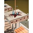 thumbnail image 2 of Square Outdoor Tablecloth with Umbrella Hole Red Texas Star Rustic Outside Table Cloth Waterproof Patio Table Cover Farmhouse Berry Brown Wooden Zipper Tablecloths for Picnic Party Camping 60x60 Inch, 2 of 8