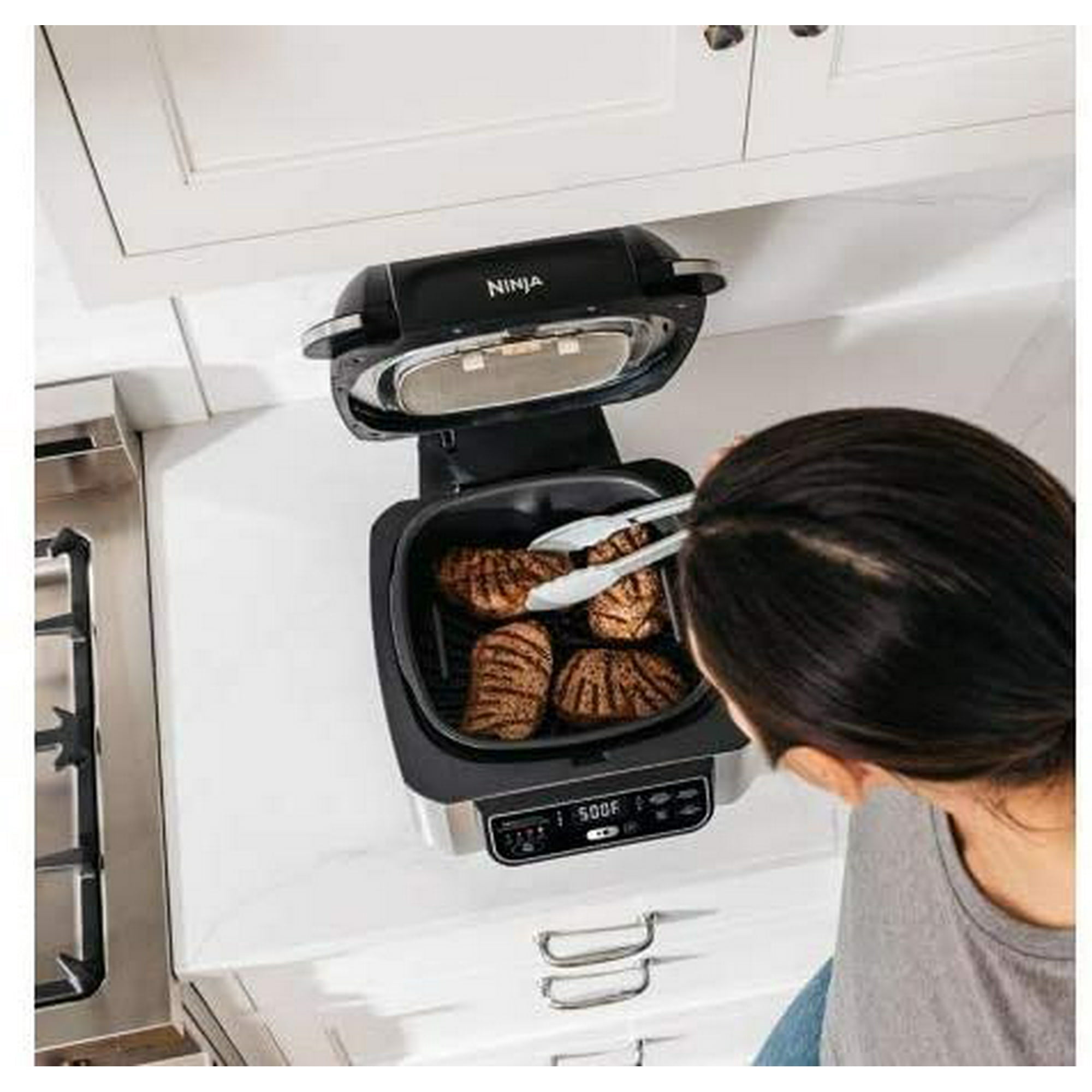 Ninja Foodi 5 in 1 Indoor Grill with Built in Smart Probe Refurbished Walmart