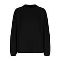 thumbnail image 7 of AUNVITO Womens Round Neck Sweaters Pullover Loose Fit Solid Long Sleeve Tops Fall Winter Outfits 2025, 7 of 7