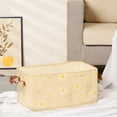 thumbnail image 5 of Unique Bargains Fabric Storage Cube Storage Bin Storage Basket Yellow 15.5*9*8in, 5 of 7