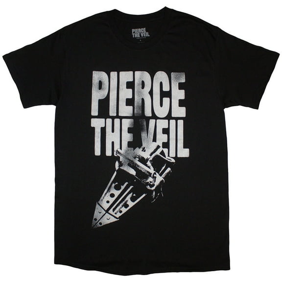 Pierce The Veil Large Text T-Shirt Black Medium | Officially Licensed Merchandise