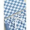 thumbnail image 6 of Bagilaanoe 2pcs Toddler Baby Boy Shorts Set Short Sleeve Checkerboard T Shirt Tops + Shorts 6M 12M 18M 24M 3T Kids Casual Summer Clothes, 6 of 8
