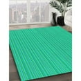 thumbnail image 3 of Ahgly Tapis d'Intérieur Lavable en Machine Carré Vert Printemps, 6 Pieds Carré, 3 of 7