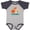 Baseball Heather and Navy, variant on Inktastic 1st Birthday Woodland Fox 1 Year Old Boys or Girls Baby Bodysuit