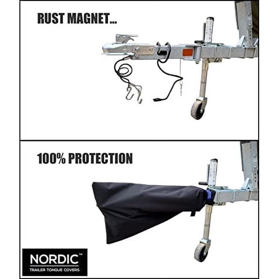 Trailer Tongue Cover - 28" x 14" - Protection from Ice, Snow, Rain - Trailer Lock Cover