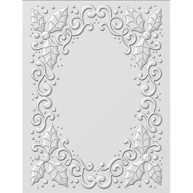 Creative Expressions EF3D008 Holly Swirls Embossing Folder - Walmart.com