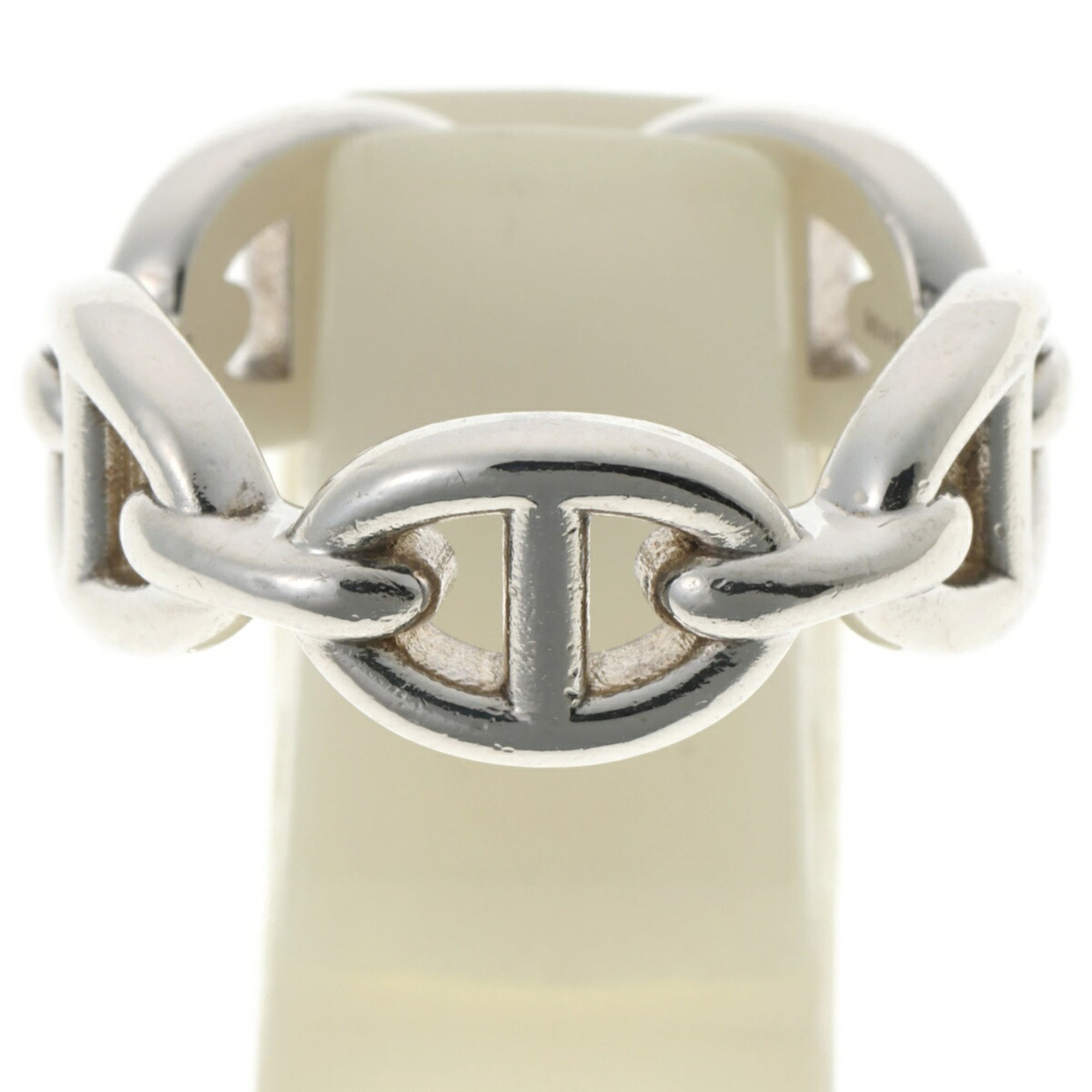 Pre-Owned Hermes HERMES Ring Chaine d'Ancre Enchaine PM Ag925 Silver S-159022 (Good)
