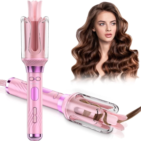 Rizador de pelo automático HITTIONA de 1 pulgada, rosa+morado