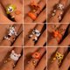thumbnail image 2 of Anillos de Metal para mujeres y niñas, joyería de gato, cebra, ciervo, Panda, esmalte Animal divertido, regalos de Navidad, nuevo, 2022, 2 of 4