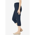 thumbnail image 3 of Woman Within Plus Size The Hassle-Free Soft Knit Capri, 3 of 3