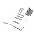 thumbnail image 4 of Guitar Tremolo Bridge Set, Retro 6 String Electric Guitar Bridge  For Replacement Silver, 4 of 8