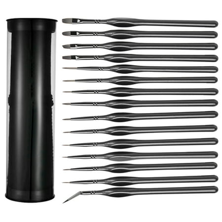 

Ekeka New Arrivals Micro Detail Paint Brush Set Watercolor Nail Miniature Fine Portable Tiny Artist