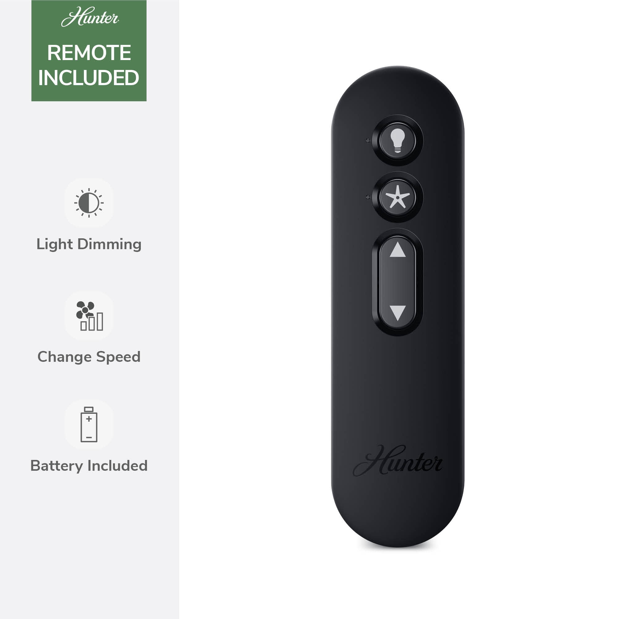 Hunter 60 inch Aerodyne Wi-Fi ENERGY STAR® Matte Bronze Ceiling Fan with LED Light Kit, Reversible Blades, and Handheld Remote