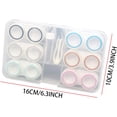 thumbnail image 3 of aoozleny 6 Pack Contact Lens Case, Container Holder Storage Box Contact Lens Travel Kits, 3 of 7