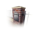 thumbnail image 3 of Mounted through a masonry wall or fence, mail is delivered through the front flap and retrieved from the rear lockable secure access door., 3 of 8