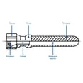 thumbnail image 3 of Manguera Flexible Pretul para Tanque de Baño 35 cm, 3 of 3