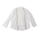 thumbnail image 1 of Camisas de manga larga para hombre Contraste de color Cuello vuelto Cierre de botones Blusa de trabajo de lino informal Blanco L, 1 of 8