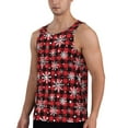 thumbnail image 2 of Salouo Buffalo Plaid Snowflakes for Men's Tank Tops,Sleeveless Muscle Shirts for Men Quick Dry Workout Tank Top Gym Muscle Tee Fitness Bodybuilding Sleeveless T Shirt-Large, 2 of 7