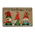 thumbnail image 1 of Christmas Decor Christmas Floor Mat Tree Letter Welcome Doormat Non Slip Entrance Carpet, 1 of 7