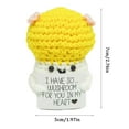 thumbnail image 2 of Mini Funny Positive Potato, Knitted Potato Toy with Positive Card Creative Cute Wool Inspirational Potato Crochet Doll Cheer Up Gifts for Friends Party Christmas Decor, 2 of 2