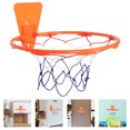thumbnail image 1 of LOLIPPYY Orange Mini Basketball Hoop Indoor High-density Fiberboard 1Pcs for Kids, 1 of 8