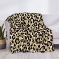 thumbnail image 4 of Throw Blanket for Couch, black brown Leopard trendy Super Soft Fuzzy Comfy Warm Throw Blanket, Cuteness Lightweight Cozy Plush Flannel Blanket & Throws for Sofa and Bed All Season, 4 of 5