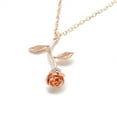 thumbnail image 1 of 3Pcs harmtty Women Fashion Rose Leaf Pendant Alloy Long Chain Necklace Party Jewelry Gift, 1 of 8