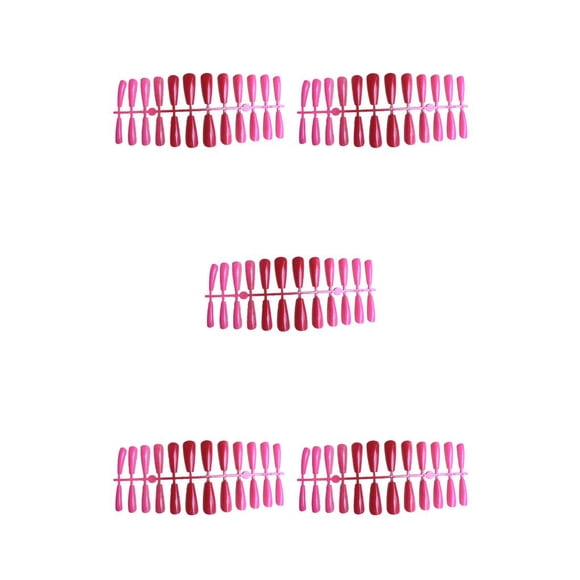 Vogacara 24 piezas de uñas artificiales en forma de T prensa Extra larga en gradiente puntas de uñas postizas decoración de mujer accesorios Type2 NO2