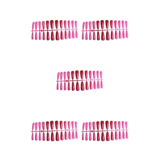 Uñas artificiales Soidarity 24 Uds extralargas con gradiente puntas de uñas postizas decoración para mujeres