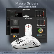 ATTACK SHARK X3 49g SUPERLIGHT Gaming Mouse, PixArt PAW3395 Sensor, BT/2.4G Wireless/Wired, 6 Adjustable DPI up to 26000, for Win10/11/Xbox/PS/Mac