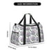 thumbnail image 3 of Disketp Violets Flowers Bolsa de Viaje Tipo Duffle, Bolso de Mano para Fin de Semana para Mujer, Bolsa de Gimnasio Ligera para Hombre, Esencial para Viajes, 3 of 7